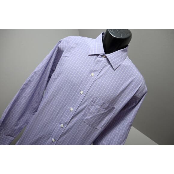 Brooks Brothers Regent Dress Shirt Plaid Button Up Mens Size 17.5 34/35 XL - Picture 4 of 9
